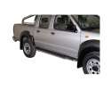ESTRIBOS EN PLATAFORMA CON TUBO INOX Ø50MM PARA NISSAN NP300 2008- (DOBLE CABINA)