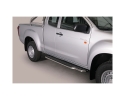 PASSOS DE PLATAFORMA COM TUBO DE AÇO INOX Ø50MM PARA ISUZU D-MAX 2012-2020 (CABINE EXTRA)