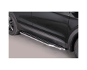 PASSOS DE PLATAFORMA COM TUBO DE AÇO INOXIDÁVEL Ø50MM PARA HYUNDAI SANTA FE 2012-2018