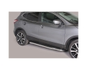 PASSOS DE PLATAFORMA COM TUBO DE AÇO INOX Ø50MM PARA NISSAN QASHQAI 2014-2021