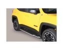 PASSOS NA PLATAFORMA COM TUBO DE AÇO INOX Ø50MM PARA JEEP RENEGADE 2014-