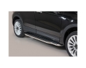 PASSOS DE PLATAFORMA COM TUBO DE AÇO INOX Ø50MM PARA FIAT 500X 2014-