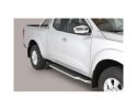 PASSOS NA PLATAFORMA COM TUBO DE AÇO INOX Ø50MM PARA NISSAN NP300 NAVARA D23 2016- (CABINE EXTRA)