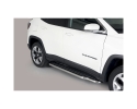 PASSOS NA PLATAFORMA COM TUBO DE AÇO INOX Ø50MM PARA JEEP COMPASS 2017-