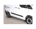 ESTRIBOS EN TUBO INOX Ø63MM PARA FORD TRANSIT CUSTOM 2013-2023 (SOLO CARROCERÍA L1)