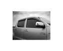 JANELAS DE PÁRA-BRISA PARA JANELAS DIANTEIRAS + TRASEIRAS (4 PEÇAS, ADESIVOS) PARA TOYOTA HILUX VIGO 2005-2016