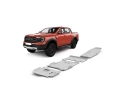 RIVAL | KIT COMPLETO PROTEÇÕES DE ALUMÍNIO 6MM FORD RANGER RAPTOR 2023+ (4 PEÇAS)
