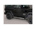 PASSOS DE PLATAFORMA COM TUBO DE AÇO INOX Ø50MM (3 PORTAS) PARA JEEP WRANGLER JK 2007-2018 (SOMENTE 2011-)