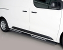 PÉS EM TUBO DE AÇO INOX PRETO, SEÇÃO OVAL, COM DEGRAUS. TIPO DSP PARA OPEL VIVARO 2019-