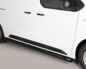 PASSOS EM TUBO DE AÇO INOX PRETO Ø76MM, COM PASSOS PARA OPEL VIVARO 2019-
