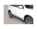 ESTRUPOS DE TUBO DE AÇO INOXIDÁVEL, SEÇÃO OVAL, COM DEGRAUS. TIPO DSP (MODELO HÍBRIDO) PARA MITSUBISHI OUTLANDER 2015-