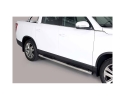 ESTRIBOS EN TUBO INOX Ø76MM, CON PISANTES PARA KGM-SSANGYONG MUSSO SPORTS 2022-