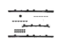 ARB | SUPORTES DE RACK DE TETO BASE RACK (VOLKSWAGEN TRANSPORTER T5, T6, T6.1 LWB)
