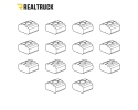 REALTRUCK | PORCAS T-SLOT PARA BARRAS TRANSVERSAIS (X14)